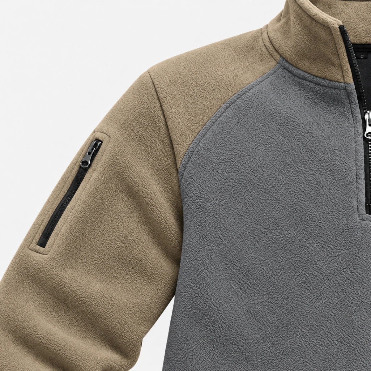 Men's Quarter Zip Thermal Fleece Pullover