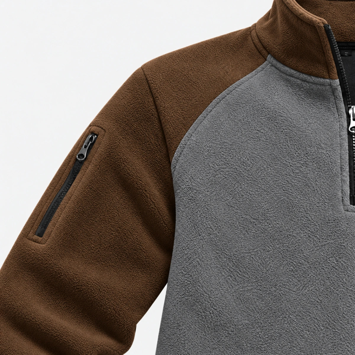 Men's Quarter Zip Thermal Fleece Pullover