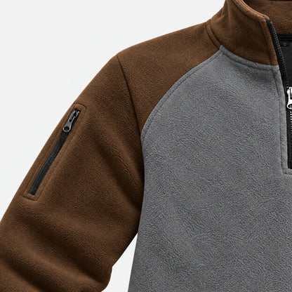 Men's Quarter Zip Thermal Fleece Pullover