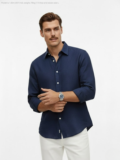 CALIAH - Shirt 100% Pure natural Linen
