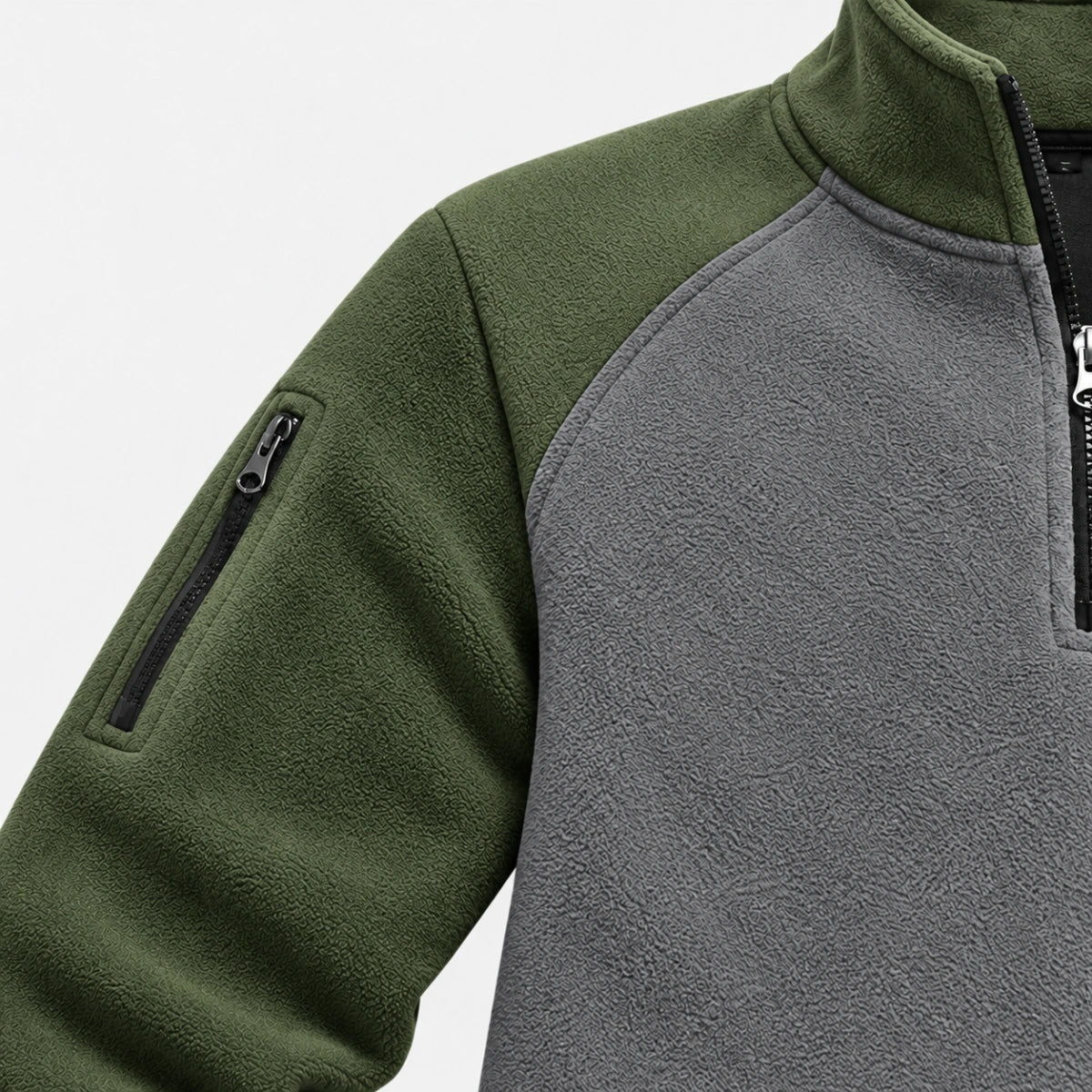 Men's Quarter Zip Thermal Fleece Pullover