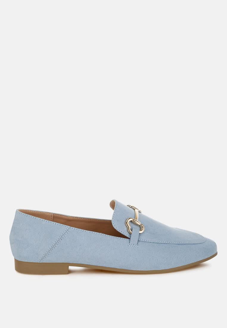 Noltas Horsebit Embellished Flat Loafers-0