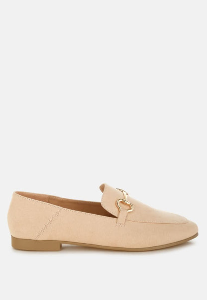 Noltas Horsebit Embellished Flat Loafers-6