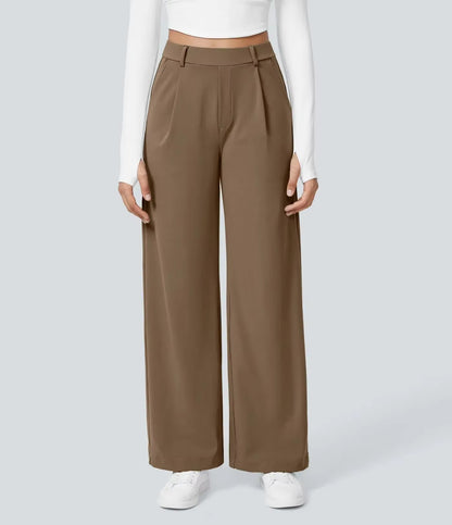 Caliah Signature - High Waist Wide-Leg Trousers