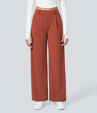 Caliah Signature - High Waist Wide-Leg Trousers