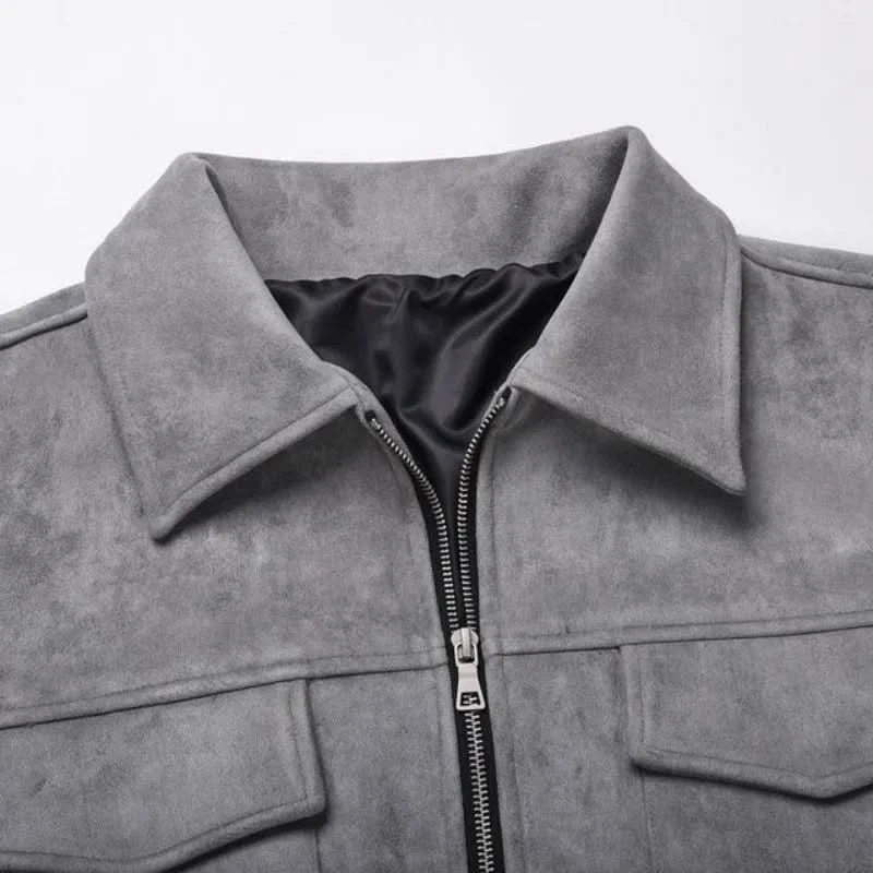 Caliah - Suede Jacket Oversized Bomber