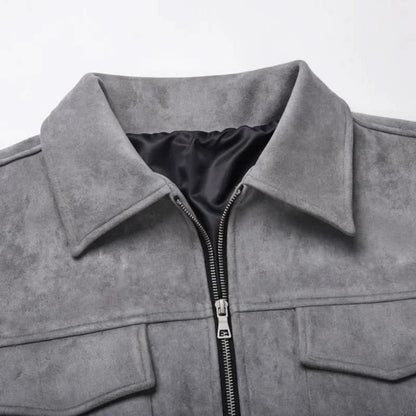 Caliah - Suede Jacket Oversized Bomber